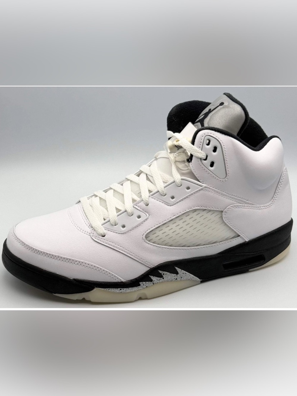 Nike Air Jordan 5 Retro "White and Black" DD0587-110 Men's Sz 12